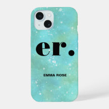 Monogram fantasy watercolor Stylish Modern Minimal