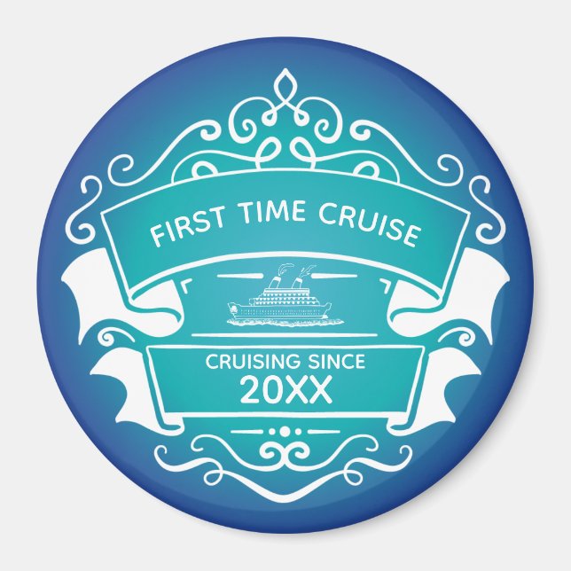 Monogram First Time Cruise Cabin Door Magnet (Front)