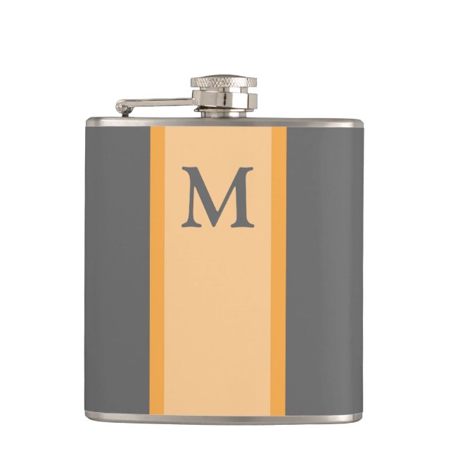 Monogram Flask Groomsman Gift (Front)