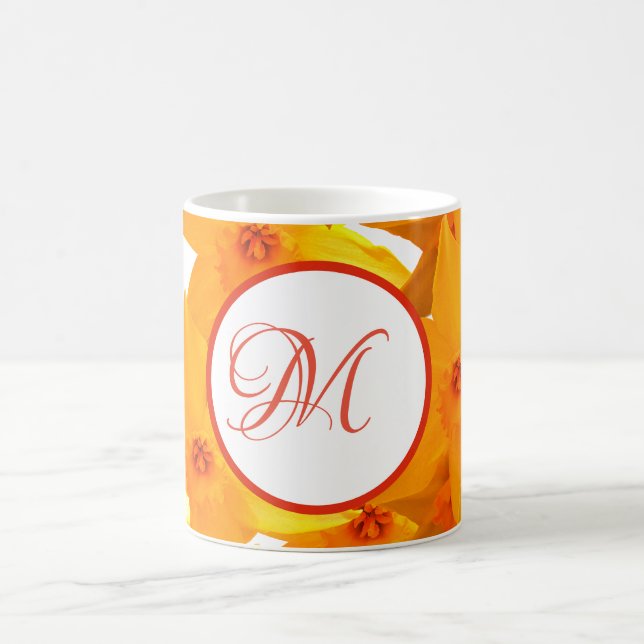 Monogram Floral Classic Mug (Center)