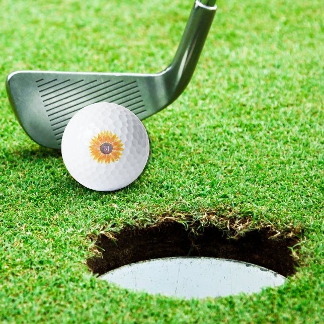 Monogram Floral Golf Balls (Creator Uploaded)