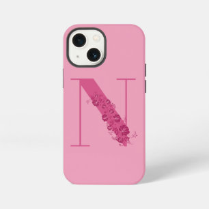 Monogram Floral Letter N iPhone Case