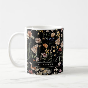 Monogram Floral Mug