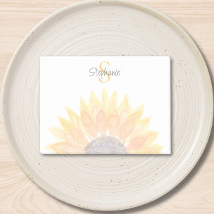 Monogram Floral Post-it Notes