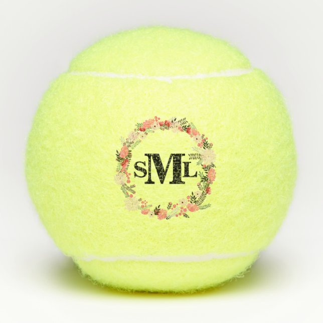 Monogram Floral Tennis Balls (Front)