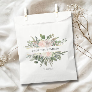 Monogram Floral Weddings  Favour Bag