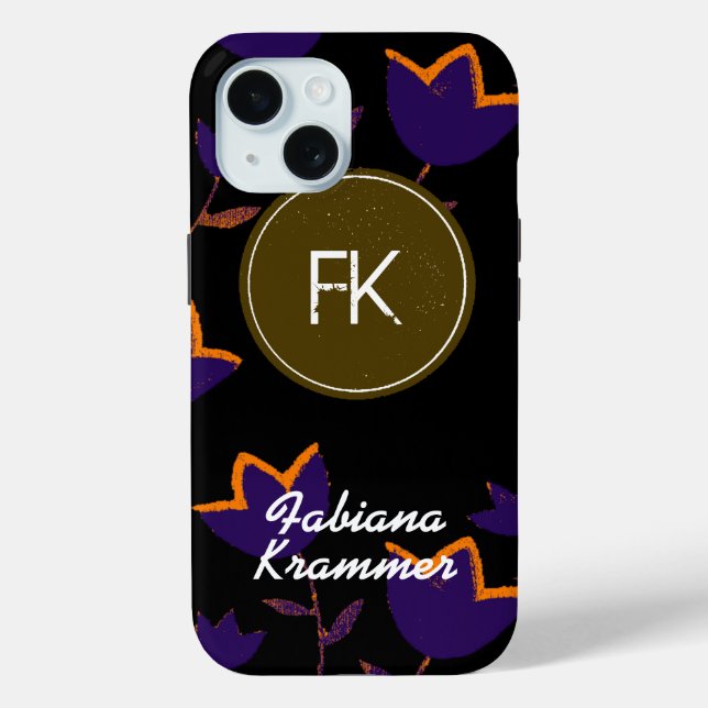 monogram flower girl Case-Mate iPhone case (Back)