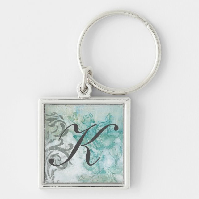 Monogram | Flower Spray II Key Ring (Front)