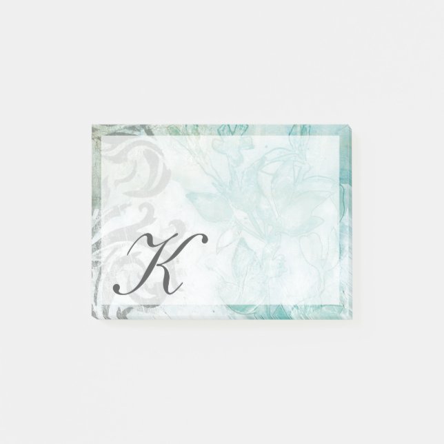 Monogram | Flower Spray II Post-it Notes (Front)