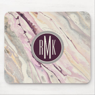 Monogram Flowing I Mouse Pad