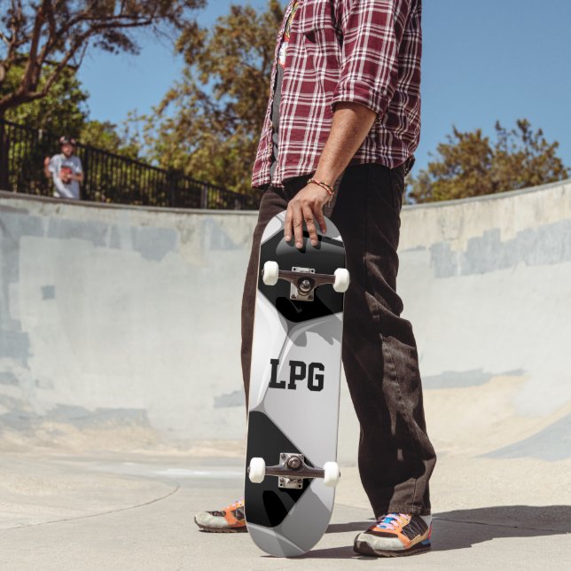 Monogram Football Soccer Ball Skateboard (Outdoor 2)