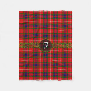Monogram Fraser Tartan Fleece Blanket