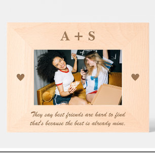 Monogram Friends quote Custom Wood Picture Frames