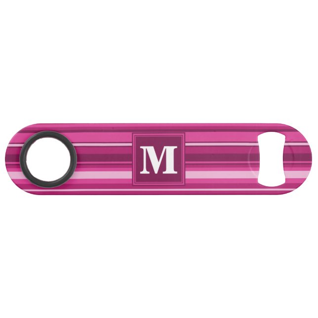 Monogram fuchsia stripes (Front (Horizontal))