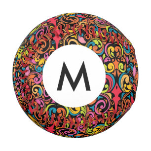 Monogram Funky pattern Baseball