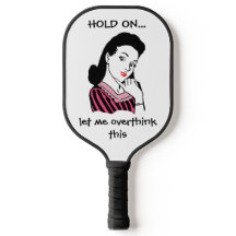 Monogram Funny Retro Woman Overthink This