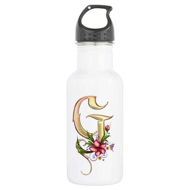 Monogram G 32 oz PBA FREE 532 Ml Water Bottle (Front)