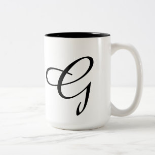 Monogram-G Two-Tone Coffee Mug