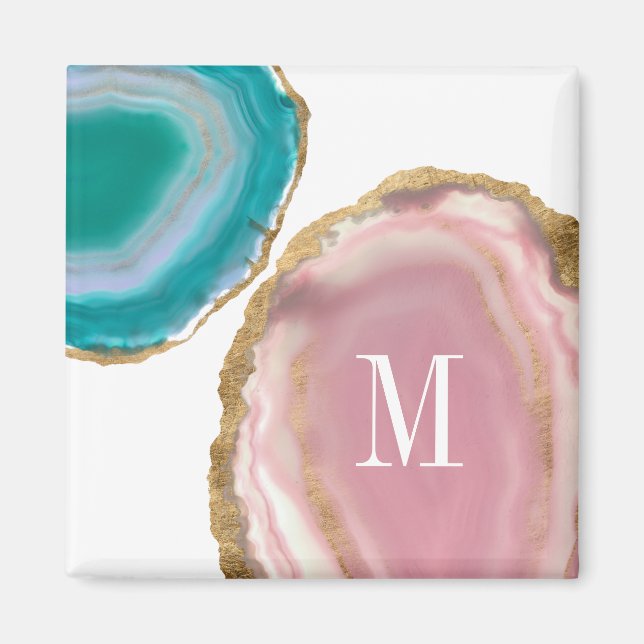 Monogram | Gem Stones I Magnet (Front)
