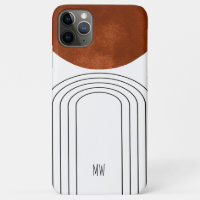 Monogram Geometric Mid Century Modern Style