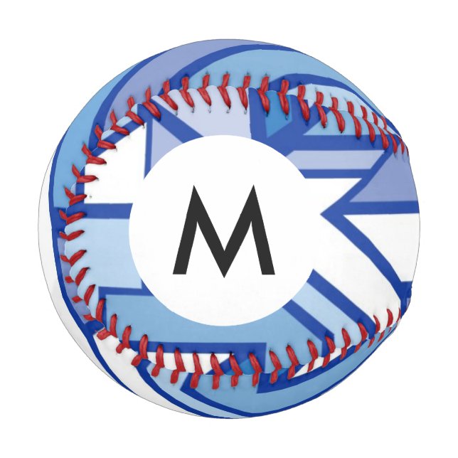 Monogram Geometric pattern 2 Baseball (Front Left)