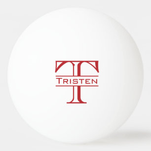 Monogram Gift Ping Pong Ball