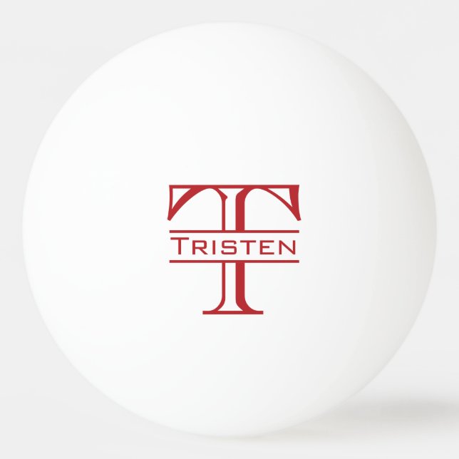 Monogram Gift Ping Pong Ball (Front)