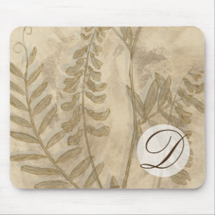 Monogram   Gilded Foliage I Mouse Pad