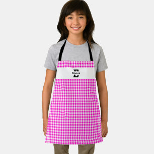 Monogram Gingham Apron
