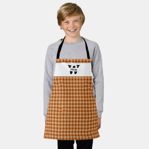 Monogram Gingham Apron