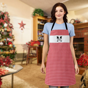 Monogram Ginghan Apron