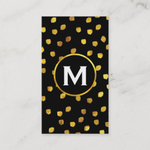 Monogram / Gold Business Card
