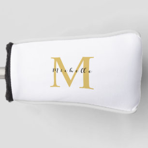 Monogram Gold Colour Your Name Special Gift Belove Golf Head Cover
