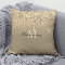 Monogram Gold Dripping Glitter Metallic Sqr Accent