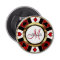 Monogram Gold Poker Chip Design