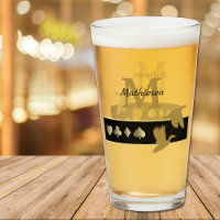 Monogram Gold Silhouette Flying Ducks