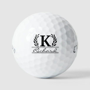Monogram Golf Balls - Personalised Initials & Logo