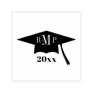Monogram Graduation Cap Class Of Self-inking Stamp