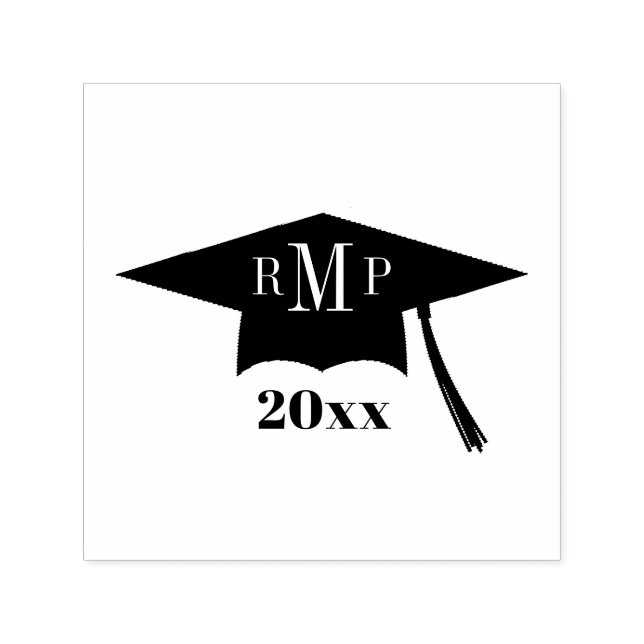 Monogram Graduation Cap Class Of Self-inking Stamp (Design)