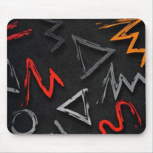 Monogram graffiti mouse pad
