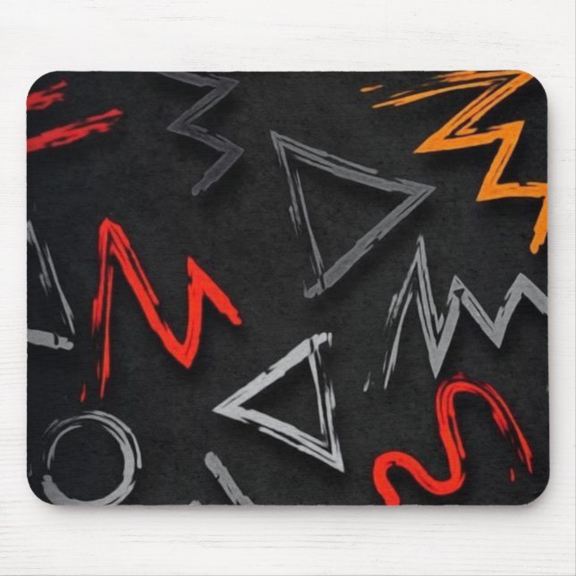 Monogram graffiti  mouse pad (Front)