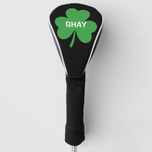 Monogram Green Irish Shamrock Golf Head Cover