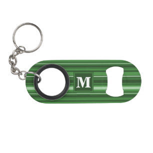 Monogram green stripes