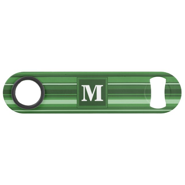 Monogram green stripes (Front (Horizontal))
