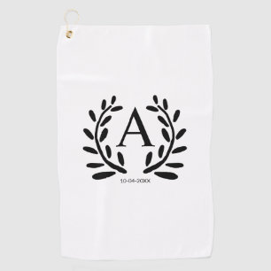 MONOGRAM GROOMSMAN ADD YEAR DATE NAME GIFTS GOLF TOWEL