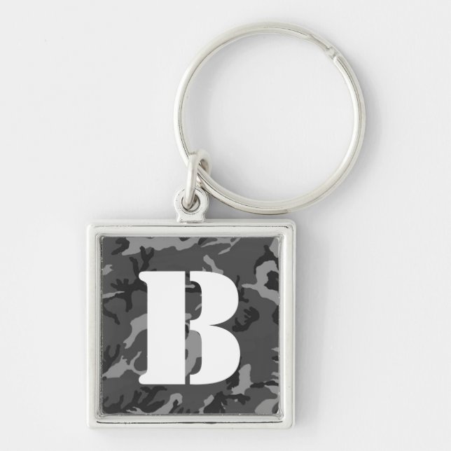 Monogram GS Camo Key Ring (Front)