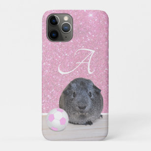 Monogram Guinea Pig Pink Soccer Ball Rose Gold Case-Mate iPhone Case