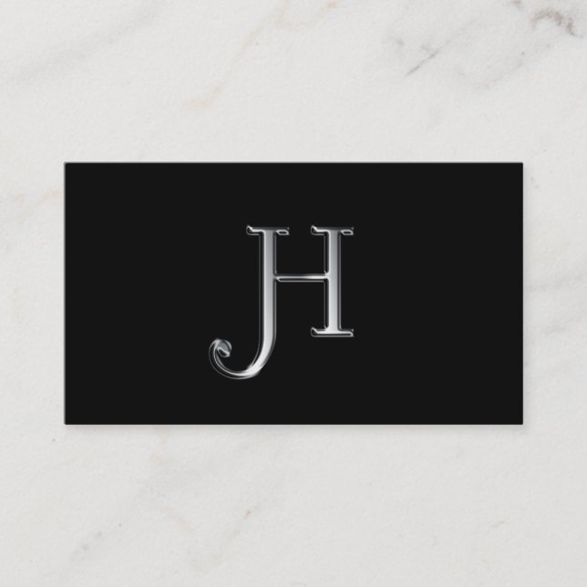Monogram H business cards (Front)