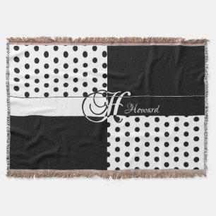 Monogram H Throw Blanket