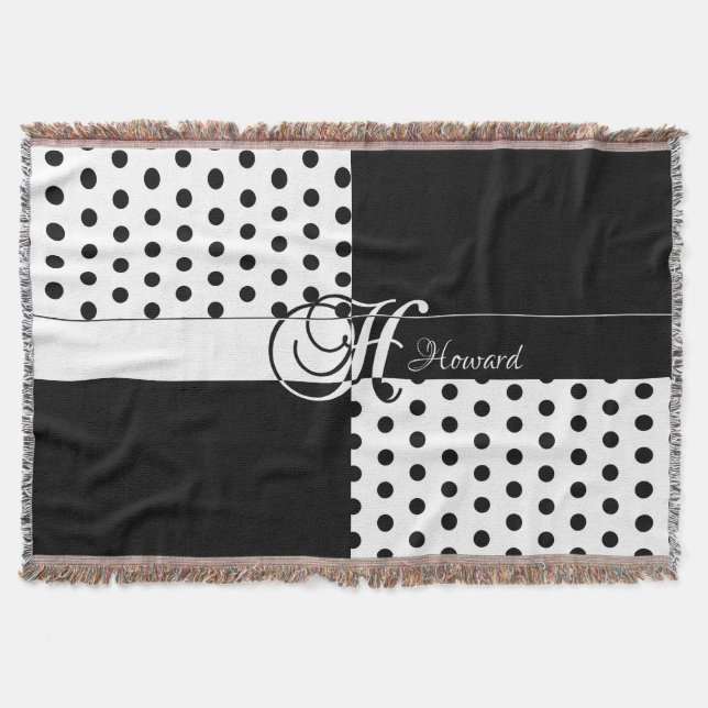 Monogram H Throw Blanket (Front)